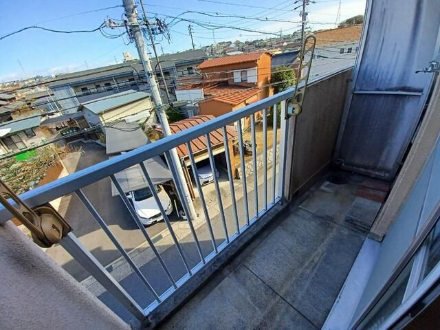 加福ハイツⅢのバルコニー