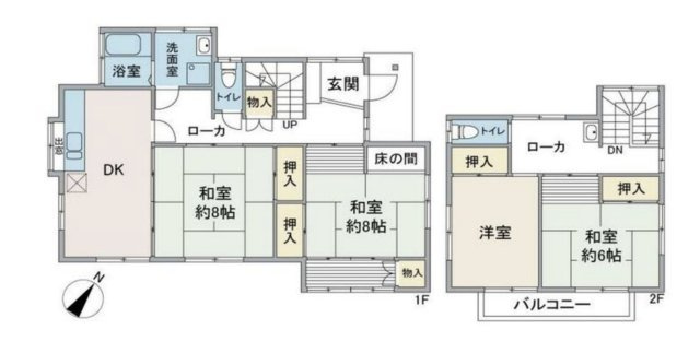 【間取り】 | 鶴ヶ島市松ヶ丘5丁目　中古戸建