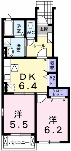 ゴールデン・リリィＤの間取り|間取図