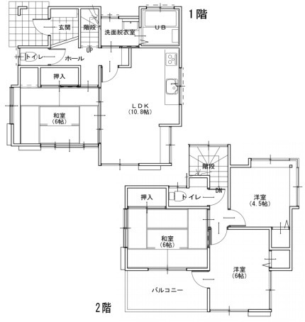 上尾市上　1期　中古戸建の間取り|上尾市上　1期　中古戸建・4LDK・土地面積107.31m2・建物面積82.80m2
