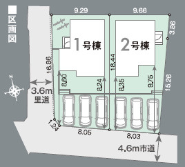 仲介手数料不要　リナージュ合志市須屋上ノ原【西合志南小・西合志南中】の区画図