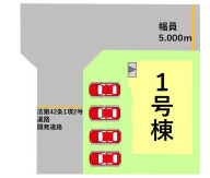 仲介手数料不要　よかタウンBloom北区梶尾町９期【北部東小・北部中】の区画図