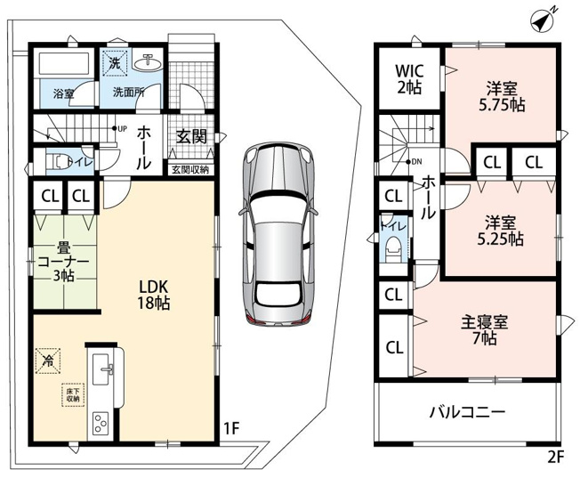 【間取り】 | ☆大阪府東大阪市金岡３丁目　新築一戸建て