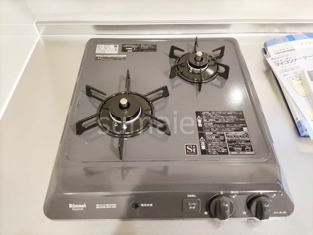 バハラ南小岩のキッチン|2口コンロです。