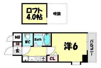 【間取り】 | エステムコート神戸県庁前Ⅲフィエルテ