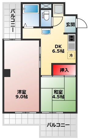 【間取り】 | バッハレジデンス深井
