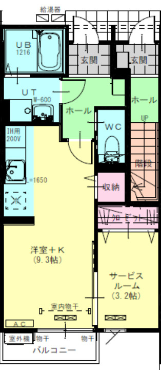 ラ　ヴィエルジュの間取り