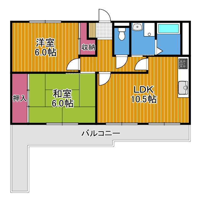 リビオ金剛の間取り