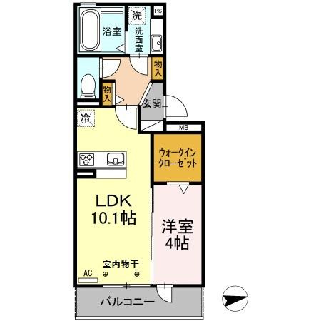 D-roomサン　　刈谷市近郊の賃貸はクラスホーム刈谷店の間取り
