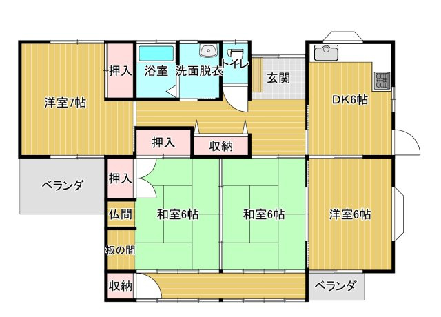 【間取り】 | 野崎住宅　E棟