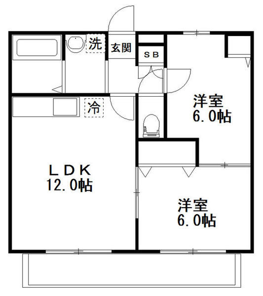 プランドールA棟の間取り