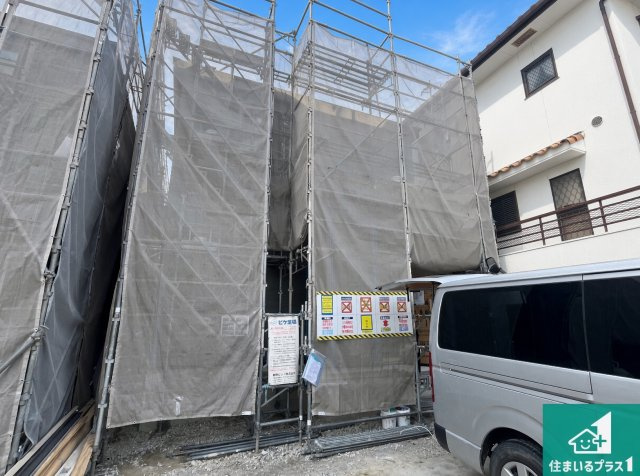 神戸市須磨区北落合　第4期　新築一戸建ての外観|現在の進捗状況です！順調に作業進行中、完成が待ち遠しいです！詳細の間取り等、お気軽にお問い合わせください！