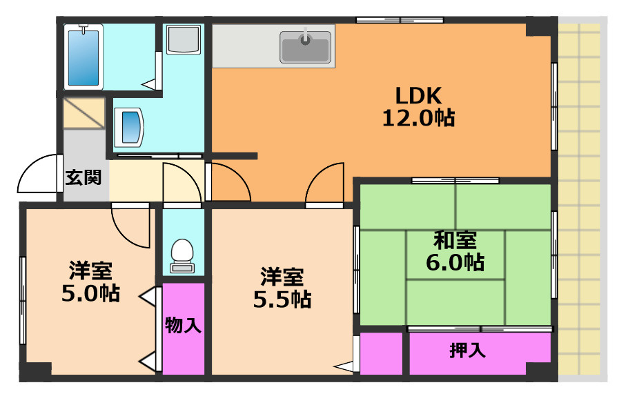 レジデンス中島の間取り