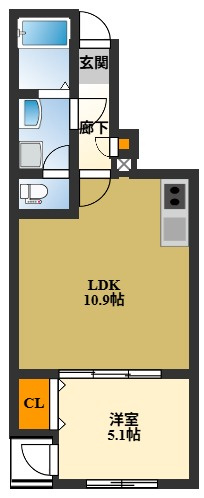 ヴェルデ堺中ビルの間取り