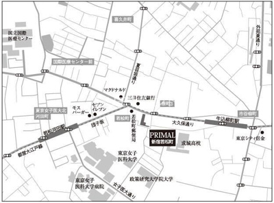 【地図】 | プライマル新宿若松町