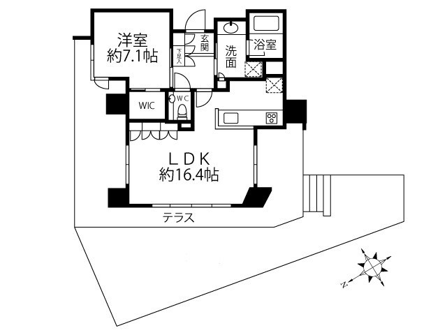 イニシア高輪プレシアスコート の間取り