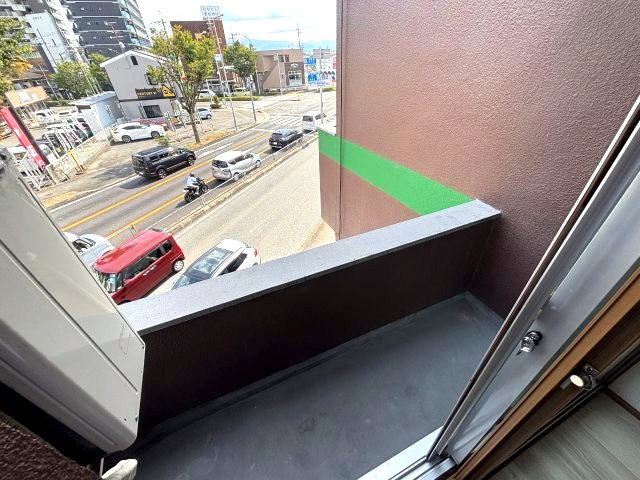 本松葉ビルのバルコニー