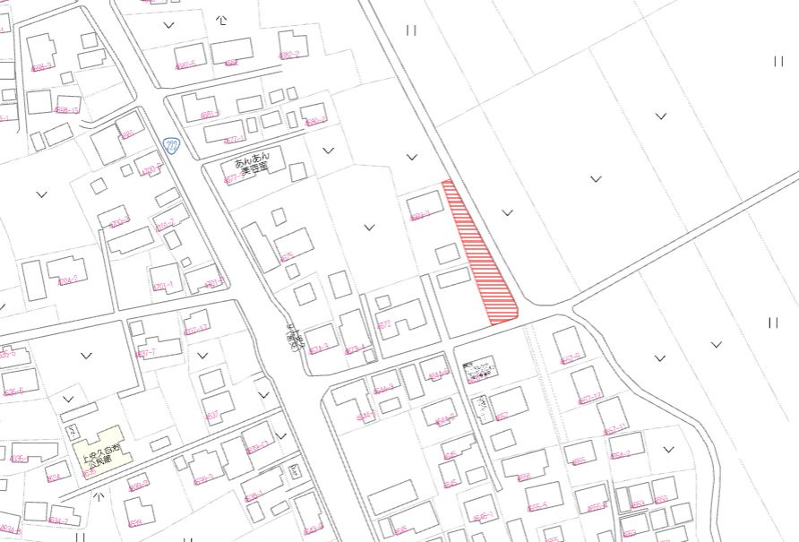 都城市安久町の売地の土地図