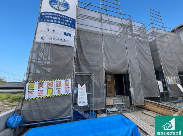 神戸市須磨区北落合　第4期　新築一戸建ての外観|現在の進捗状況です！順調に作業進行中、完成が待ち遠しいです！詳細の間取り等、お気軽にお問い合わせください！