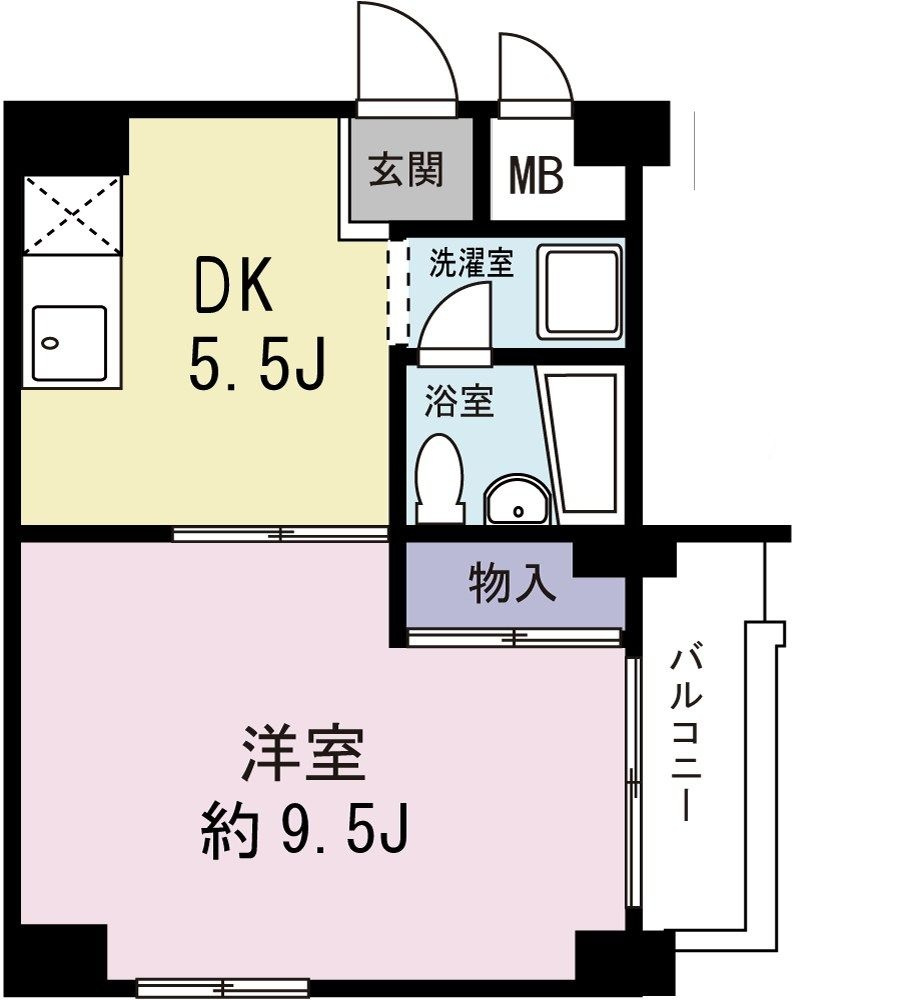 アパルトマン喜美よしの間取り|間取りです。