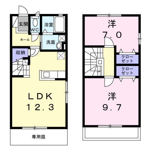 パストラルBの間取り
