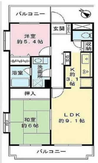 【間取り】 | ガーデンコート若葉