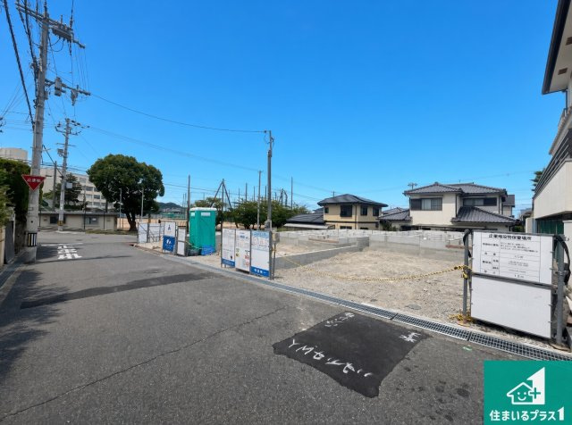 神戸市須磨区北落合　第4期　新築一戸建ての前面道路含む現地写真|周辺は落ち着いた街並みの住宅地！子育てがしやすい住環境です！まだ未完成ですが、現地でしかわからない事もございます。是非一度ご覧ください。