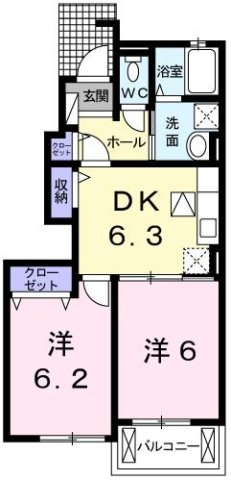 シン．シン．ハウスＣの間取り