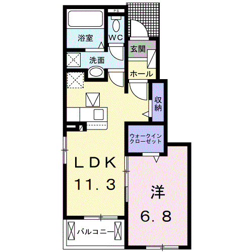 フレーシュＭの間取り