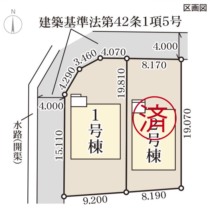 長野篠ノ井二ツ柳　第２の区画図