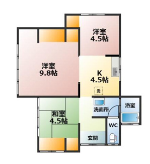 【間取り】 | 福岡県大牟田市大字歴木