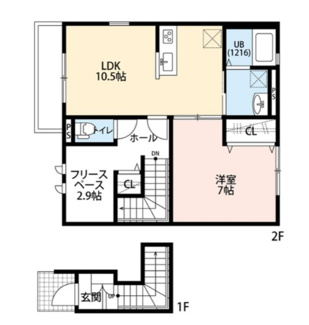 【間取り】 | クレール　藤花 | 間取りです。