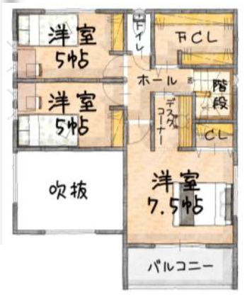 【仲介手数料無料】所沢市小手指南１４期１号棟　所沢市の不動産なら西武ハウジングの間取り