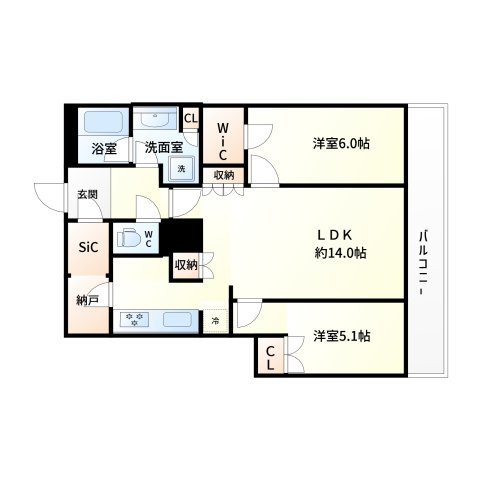 ザ・タワー大阪の間取り|ザ・タワー大阪　間取り