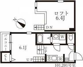 ハーモニーテラス烏森町の間取り