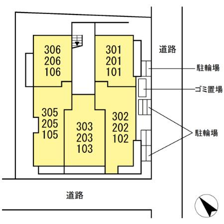 【区画図】D'Bless鶴見市場 