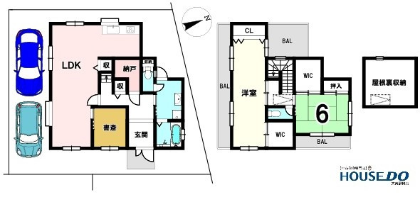 中古戸建　四條畷市岡山東5丁目（平成19年築）の間取り|敷地・間取り図面は略図につき現況を優先致します。