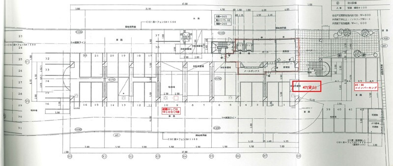 パークフラッツ博多吉塚の区画図