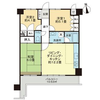 【間取り】 | ライオンズマンション味酒町