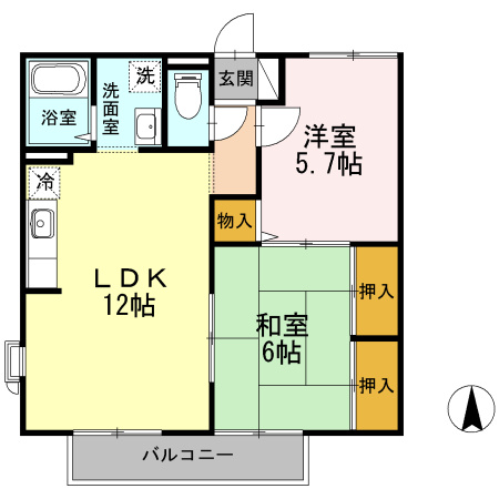 プレジールむらかみの間取り