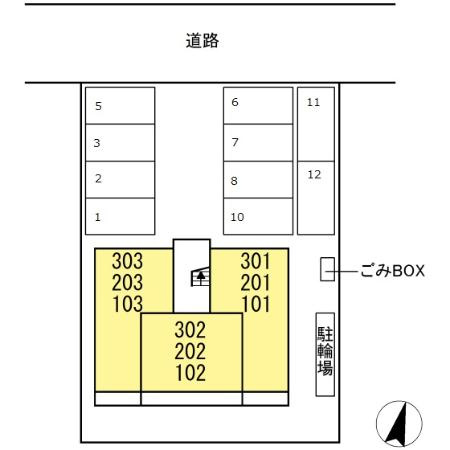 グランデージの区画図