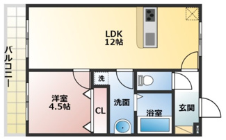 【間取り】 | ハイツ禎紫園C | 現況優先
