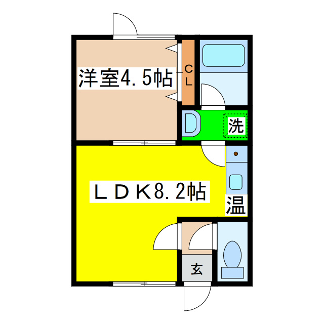 コーポリベラルⅡの間取り
