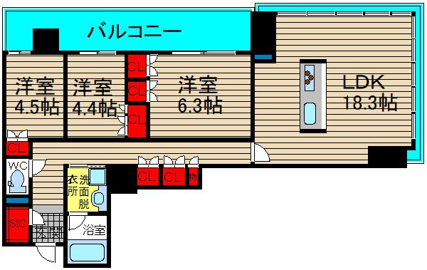 RJR堺筋本町タワーの間取り