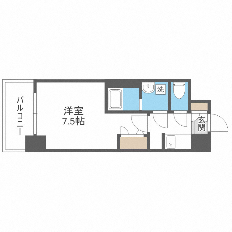 サムティ夕凪LUKSUSの間取り