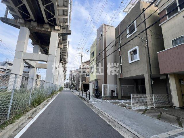 淀川区加島３丁目中　中古戸建の前面道路含む現地写真|前面道路含む現地写真です