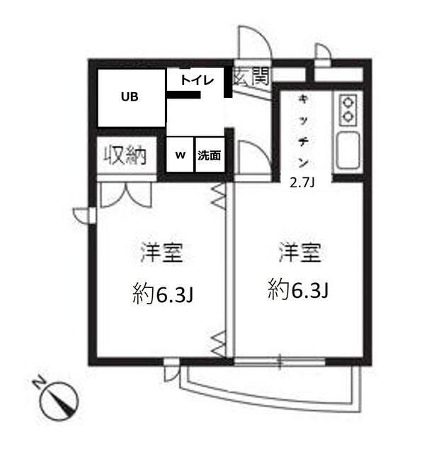 アレイＹＵの間取り