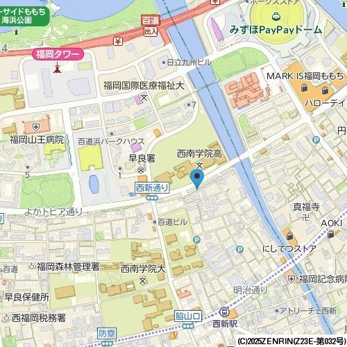 ＫＤＸレジデンス西新の地図