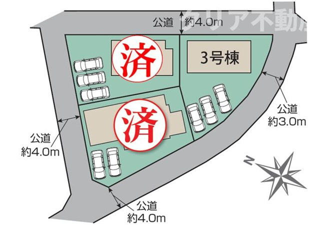 【区画図】 | 前橋市駒形町新築ラスト1棟！全室南向き4LDK