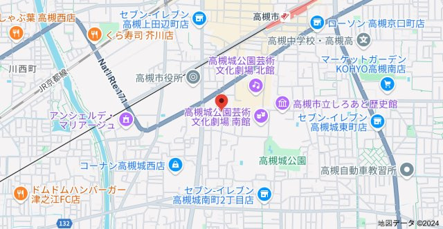 オークウッズ高槻の地図